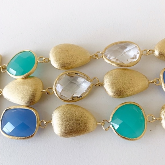 Rivka Friedman 18k Gold Multi Crystal Bracelet - Picture 4 of 7